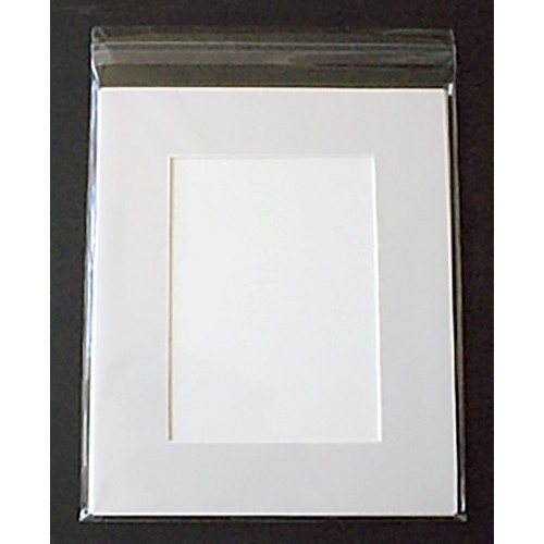 Palettes Pre-Cut 8x10 Double Mat w/ 5x7 Opening Seashell White
